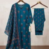 Pure Cotton Jaipuri Discharge Print Kurti Pant Set with Dupatta – 3 Piece Suit for Women - Image 12
