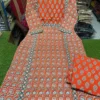 Pure Cotton Jaipuri Hand Block Print Kurti Pant Set with Cotton Dupatta | Hand Mirror Work Festive 3-Piece Suit - Image 11