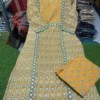Pure Cotton Jaipuri Hand Block Print Kurti Pant Set with Cotton Dupatta | Hand Mirror Work Festive 3-Piece Suit - Image 9