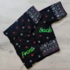 Pure Cotton Jamdani Print Saree Blouse | Free Size Alterable (32–44) Non-Padded Front Open Boat Neck Blouse with Elbow Sleeves - Image 2