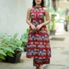Pure Cotton Pichwai Print Kurti Palazzo Set with Pockets - Image 2