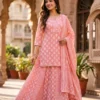 Pure Cotton Printed Gopi Style Kurti Skirt Set With Dupatta - Image 13