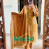 Pure Cotton Straight Kurta Pant Set with Printed Dupatta | Kantha Stitch & Patchwork Yoke Daily Wear 3-Piece Suit (M–3XL) - Image 6