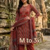 Pure Cotton Straight Kurta Pant Set with Printed Dupatta | Kantha Stitch & Patchwork Yoke Daily Wear 3-Piece Suit (M–3XL) - Image 9