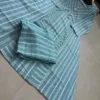 Pure Cotton Striped A-Line Kurti Pant Set | Formal Office Wear Long Kurta with Palazzo Trousers (M–3XL) - Image 6