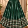 Pure Heavy 52 Pick Rayon Cotton Chaniya Choli with 6 Meter Flare & Gota Patti Lace Border - Image 2