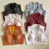 Pure Ikkat Handloom Cotton Collar Blouse – Padded Front-Open Readymade Blouse for Office Wear (Size 34-42 Alterable) - Image 13