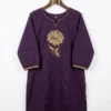 Pure Mal Cotton Embroidered Short Kurti for Women | Floral Thread Work Daily Wear Tunic Top - Image 4