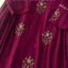 Pure Mul Chanderi Handwork Anarkali Kurta Pant Set with Scalloped Dupatta – Festive 3-Piece Suit - Image 5