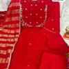 Pure Mul Chanderi Handwork Kurta Set with Zari Stripe Dupatta – Ambika Festive Collection - Image 8