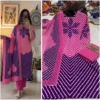 Pure Rayon Cotton Leheriya Printed Kurti Pant Set with Dupatta – 3-Piece Daily & Festive Ethnic Suit Set - Image 4