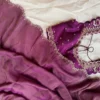 Purple Raw Silk Designer Blouse with Scalloped Cutwork Neckline | Hand Embroidered Zari Saree Choli - Image 10