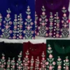 Pushpa Embroidered Georgette Front-Slit Long Kurti – Tiered Indo-Western Flare Tunic with Bell Sleeves - Image 7
