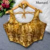 Raas Leela Banarasi Brocade Corset Blouse | Readymade Padded Sleeveless Blouse with Dori & Latkan (Sizes 38-40) - Image 3
