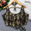 Raas Leela Banarasi Brocade Corset Blouse | Readymade Padded Sleeveless Blouse with Dori & Latkan (Sizes 38-40) - Image 5