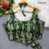 Raas Leela Banarasi Brocade Corset Blouse | Readymade Padded Sleeveless Blouse with Dori & Latkan (Sizes 38-40) - Image 8