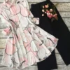 Rayon Printed Shirt Kurti Set  Stretchable Lycra Palazzo - Image 13