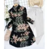 Rayon Printed Shirt Kurti Set  Stretchable Lycra Palazzo - Image 17