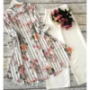 Rayon Printed Shirt Kurti Set  Stretchable Lycra Palazzo - Image 2