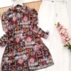 Rayon Printed Shirt Kurti Set  Stretchable Lycra Palazzo - Image 20