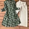 Rayon Printed Shirt Kurti Set  Stretchable Lycra Palazzo - Image 21