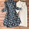Rayon Printed Shirt Kurti Set  Stretchable Lycra Palazzo - Image 26