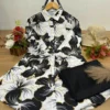 Rayon Printed Shirt Kurti Set  Stretchable Lycra Palazzo - Image 31