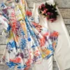 Rayon Printed Shirt Kurti Set  Stretchable Lycra Palazzo - Image 35