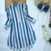 Rayon Printed Shirt Kurti Set  Stretchable Lycra Palazzo - Image 5