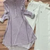 Rayon Printed Shirt Kurti Set  Stretchable Lycra Palazzo - Image 51