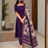 Ready-to-Wear Mangalagiri Butti Silk Cotton Kurta Pant Set with Authentic Kalamkari Dupatta