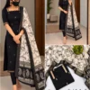 Ready-to-Wear Mangalagiri Butti Silk Cotton Kurta Pant Set with Authentic Kalamkari Dupatta - Image 10