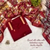 Ready-to-Wear Mangalagiri Butti Silk Cotton Kurta Pant Set with Authentic Kalamkari Dupatta - Image 17