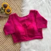 Readymade Bandhani Print Padded Saree Blouse with Side Elastic (Bust 38–42) | Soft Georgette Navratri & Festive Choli - Image 4