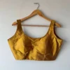 Readymade Padded Satin Silk Saree Blouse with Wide Strap Sleeveless Neckline in Multi-Color Pastel Shades - Image 14