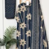 Rust Orange Pure Cotton 6060 Suit Set | Discharge Floral Print Kurti with Mirror Work & Dupatta - Image 11