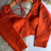 Sabyasachi Style Sweetheart Neck Full Sleeve Readymade Blouse – Padded Space Silk Saree Blouse - Image 17