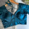 Sabyasachi Style Sweetheart Neck Full Sleeve Readymade Blouse – Padded Space Silk Saree Blouse - Image 5
