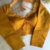 Sabyasachi Style Sweetheart Neck Full Sleeve Readymade Blouse – Padded Space Silk Saree Blouse - Image 6