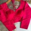 Sabyasachi Style Sweetheart Neck Full Sleeve Readymade Blouse – Padded Space Silk Saree Blouse - Image 7