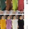Solid Cotton Slub Straight Kurti Palazzo Set with Side Pockets (Monochrome Office & Daily Wear Co-Ord Set) - Image 11