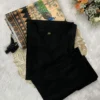 Solid Liva Rayon Kurti Pant Set with Printed Cotton Dupatta - Image 10
