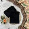 Solid Liva Rayon Kurti Pant Set with Printed Cotton Dupatta - Image 11