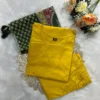 Solid Liva Rayon Kurti Pant Set with Printed Cotton Dupatta - Image 7