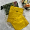 Solid Liva Rayon Kurti Pant Set with Printed Cotton Dupatta - Image 9