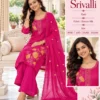 Srivalli Mul Chanderi Embroidered Kurta Pant Set with Dupatta – Festive Beadwork 3-Piece Ethnic Suit - Image 3