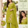 Srivalli Mul Chanderi Embroidered Kurta Pant Set with Dupatta – Festive Beadwork 3-Piece Ethnic Suit - Image 5