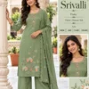 Srivalli Mul Chanderi Embroidered Kurta Pant Set with Dupatta – Festive Beadwork 3-Piece Ethnic Suit - Image 9