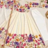 Tabby Organza Floral Print Flared Anarkali Suit Set - Image 11