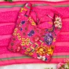Tabby Organza Floral Print Flared Anarkali Suit Set - Image 5